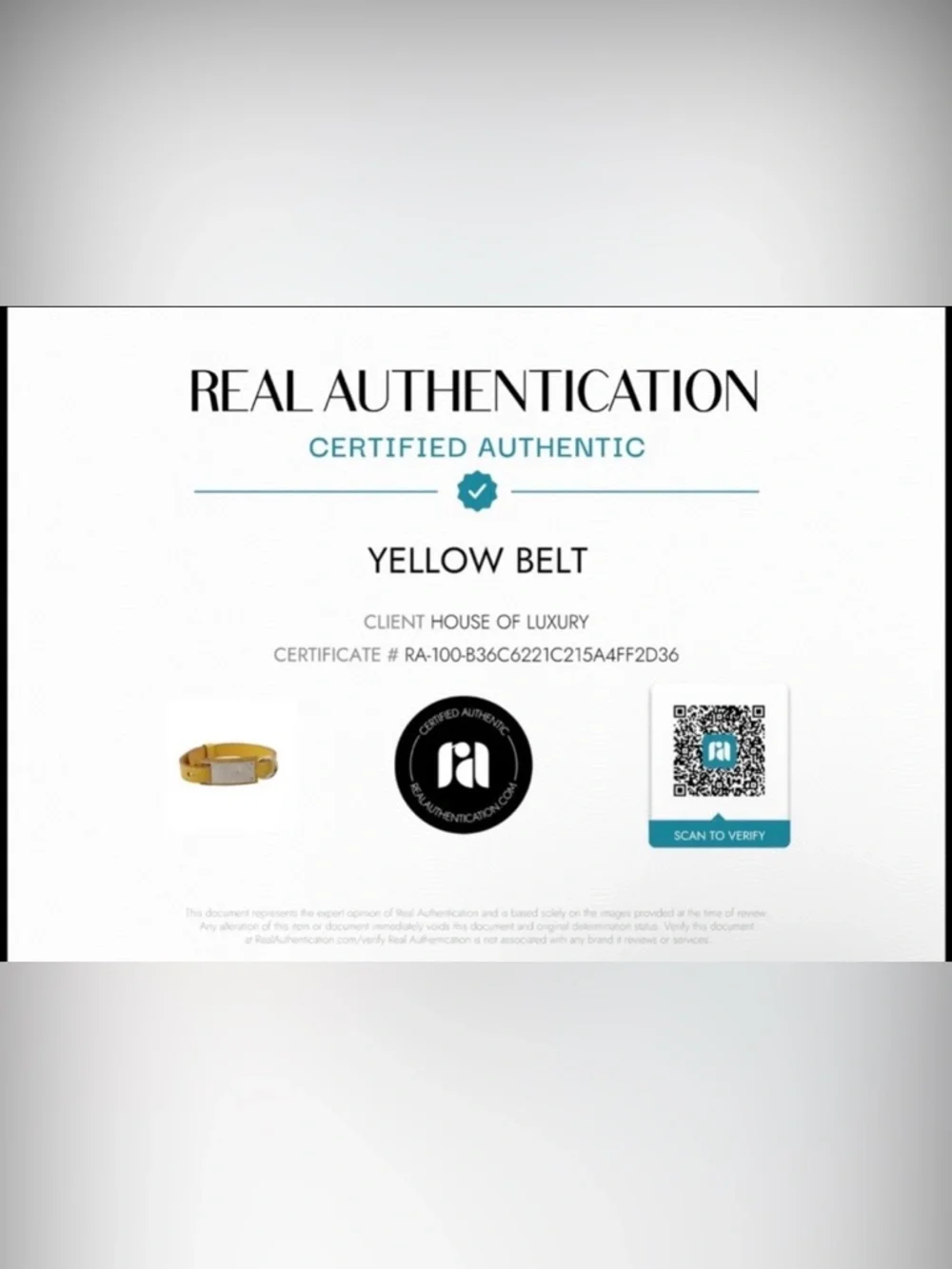 Hermès Yellow Epsom Leather Dog Collar Bracelet PM Palladium Engraved “Toro” COA - Picture 9 of 9